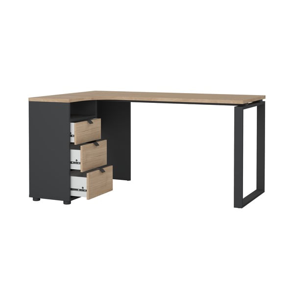 Darba galds ar ozolkoka imitācijas galda virsmu 100x150 cm Sign – Tvilum-image-4