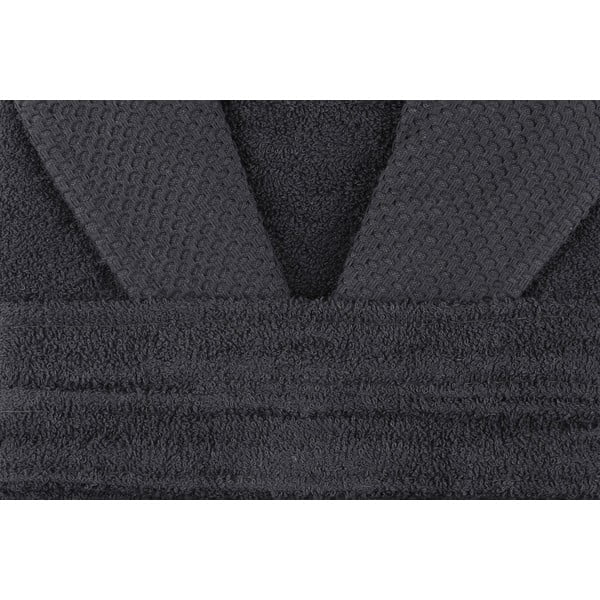 Antracīta pelēks kokvilnas halāts M izmērs Cappa – Foutastic-image-3