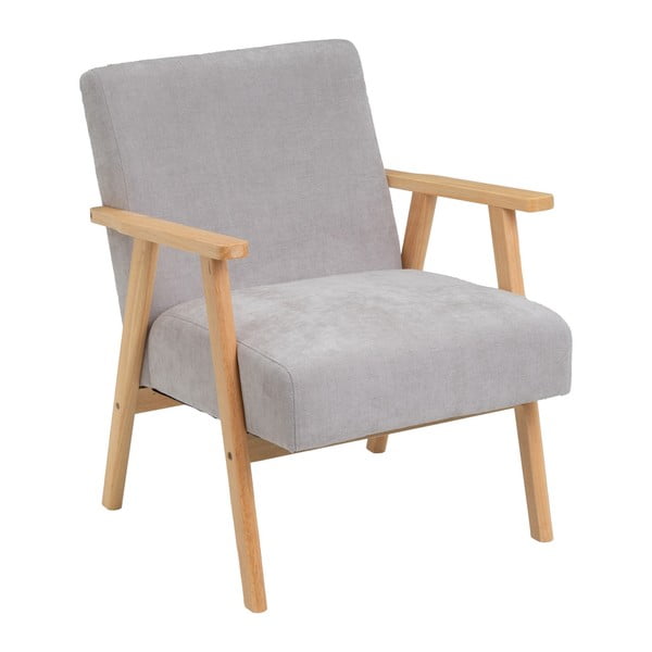 Pelēks atpūtas krēsls no šenila auduma Vintage – Casa Selección