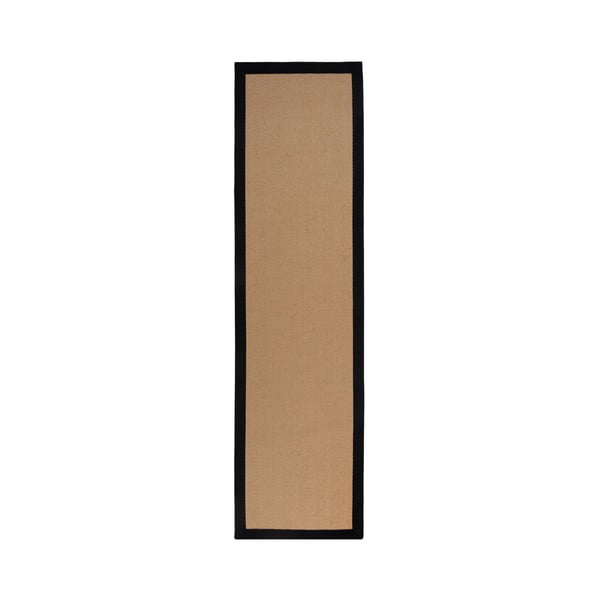 Dabīga toņa džutas celiņa paklājs 60x230 cm Kira – Flair Rugs
