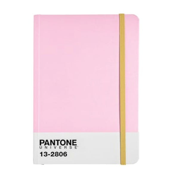 A4 formāta blociņš ar krāsainu gumiju Pink Lady/Aspen Gold 13-2806