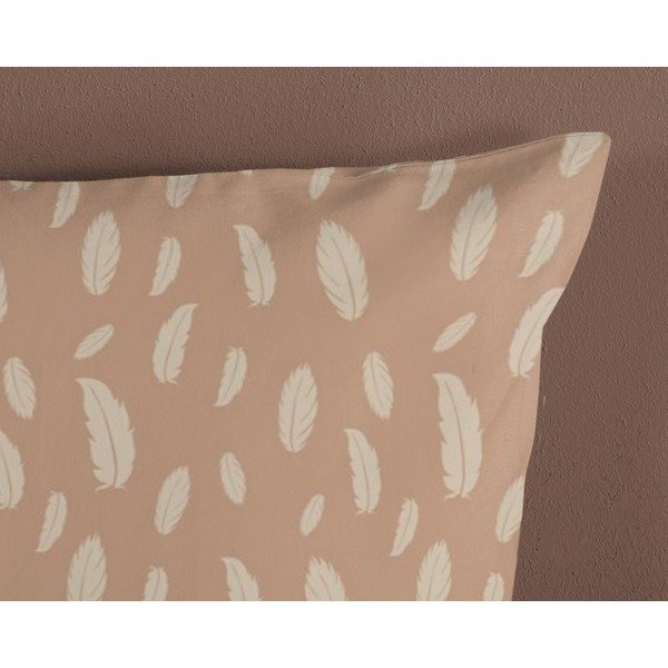 Brūna/bēša vienguļamā kokvilnas bērnu gultas veļa 140x200 cm Hay – Good Morning-image-3