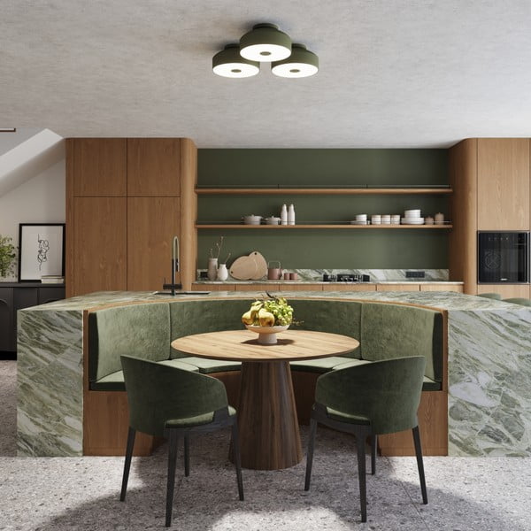 Zaļa griestu lampa Blacko – Sollux-image-2