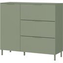 Zaļš matēts skapītis 109x98x40 cm Savoca – Germania