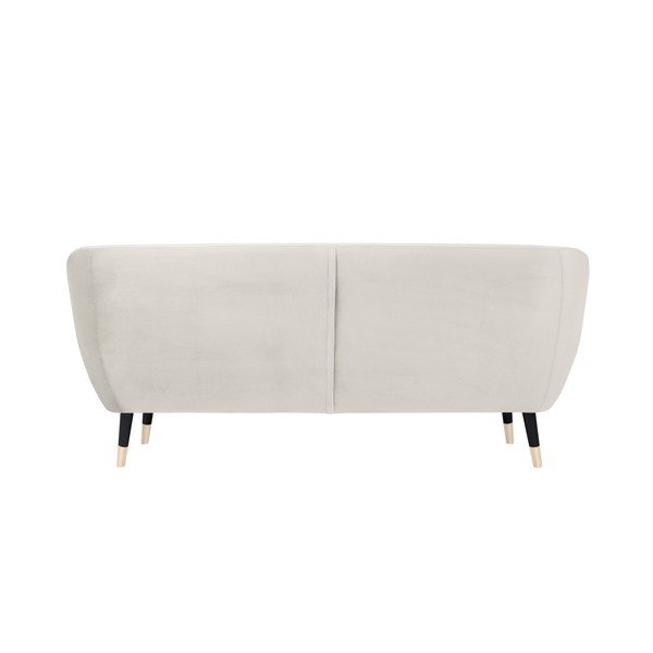 Krēmkrāsas dīvāns ar melnām kājām Mazzini Sofas Benito, 188 cm-image-4