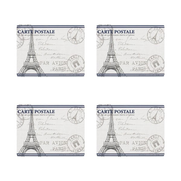 4 paliktņu komplekts Paris Stamp