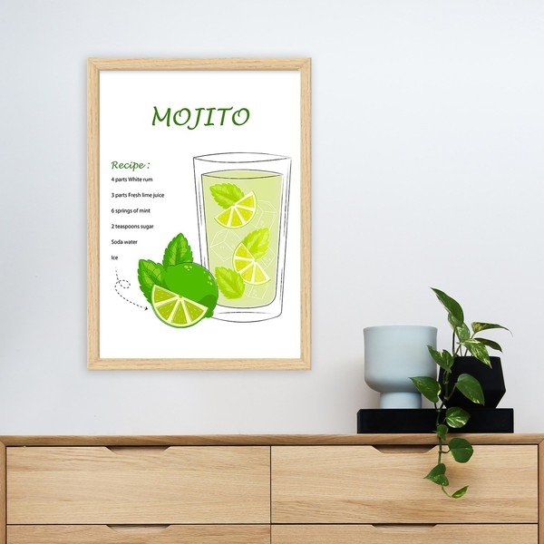 Glezna 40x55 cm Mojito – Wallity-image-1