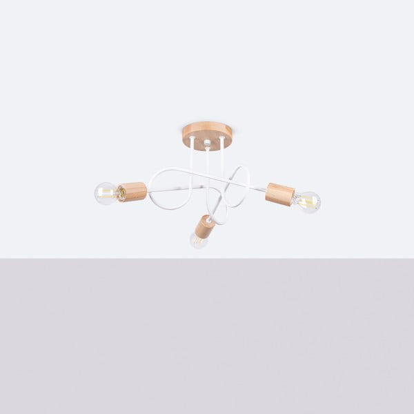 Dabīga toņa griestu lampa 14x56 cm Tumber – Sollux-image-3