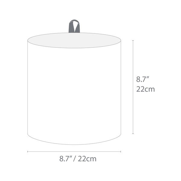Tekstila uzglabāšanas grozs ø 22x22 cm Soft Storage – Bigso Box of Sweden-image-4