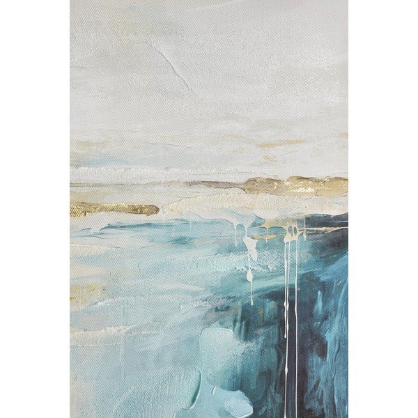 Drukāta/ar rokām krāsotiem elementiem glezna uz audekla 60x60 cm Crown – Bizzotto-image-2