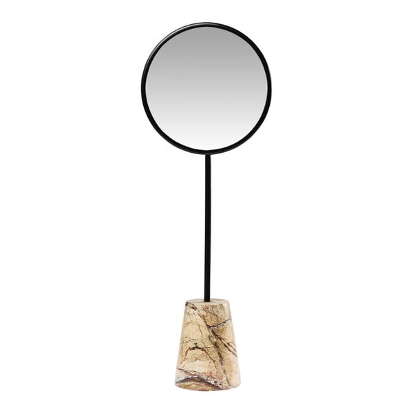 Galda spogulis ar marmora pamatni Kare Design Bung, Ø 20 cm