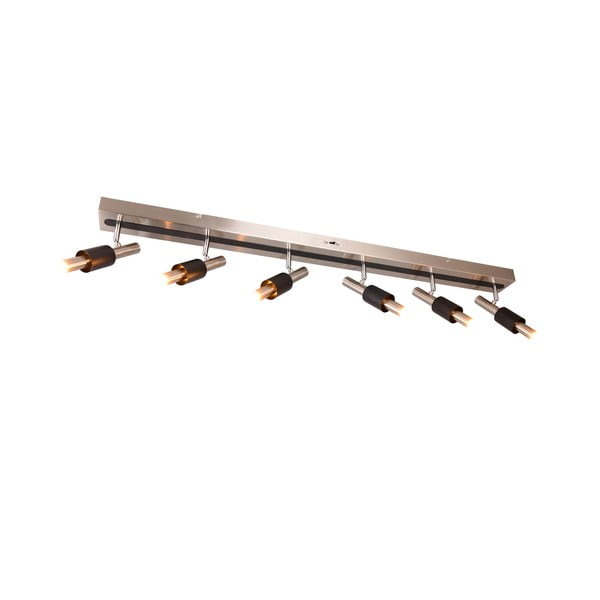 Melna/sudraba krāsas LED prožektora tipa lampa 20,5x120 cm Ikaris – Trio Select-image-3