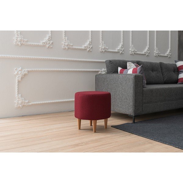 Ķieģeļu sarkans pufs Liza – Balcab Home-image-4