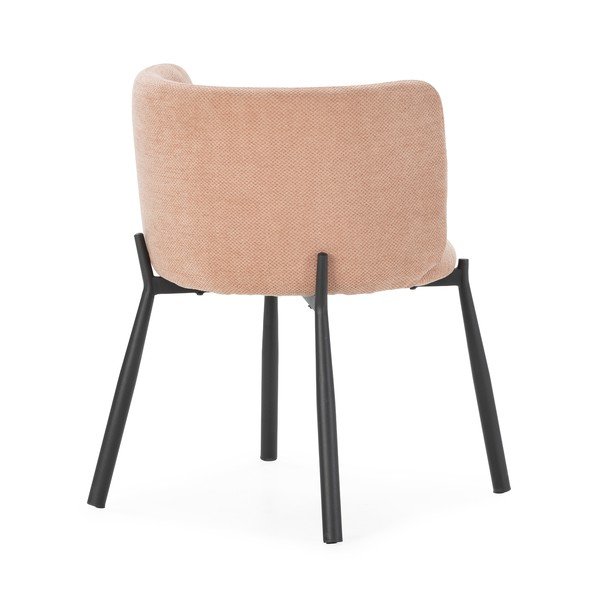 Persiku oranži polsterēti ēdamistabas krēsli (2 gab.) Ginny – MOME-image-4