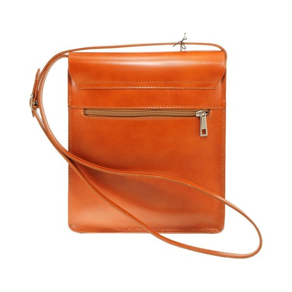 Konjaka brūnas ādas rokassomiņa Chicca Borse Valeria-image-2