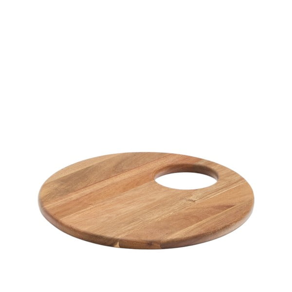Koka griešanas dēlis pasniegšanai ø 30,5 cm Klot – Kave Home