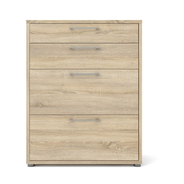 Dabīga toņa modulārais grāmatu plaukts ar ozolkoka imitāciju 89x113 cm Prima – Tvilum-image-3