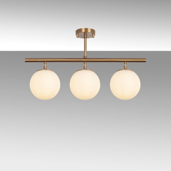 Bronzas krāsas griestu lampa ar stikla abažūru ø 15 cm Atmaca – Opviq lights-image-4