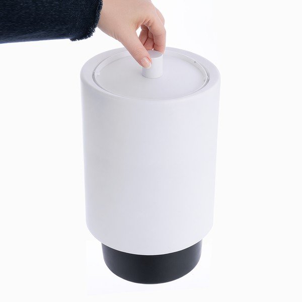 Balta plastmasas atkritumu tvertne 6 l – Orion-image-3