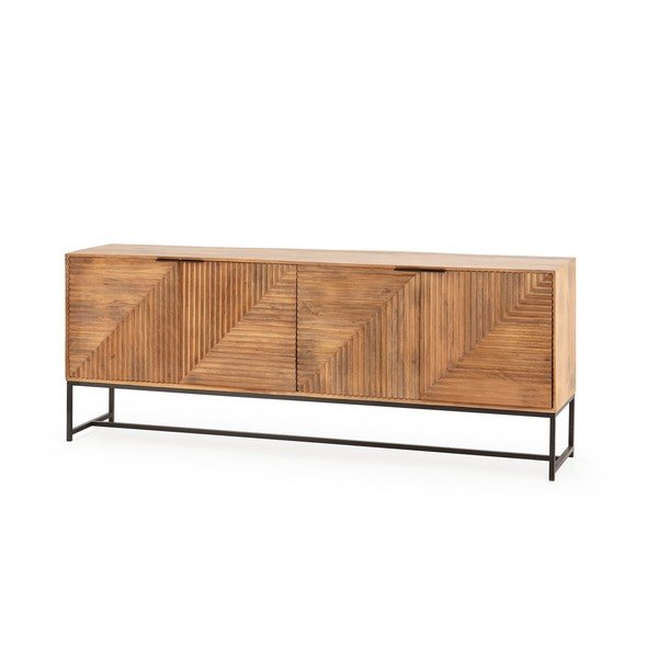Dabīga toņa mango masīvkoka kumode 210x80x40 cm Nereida – MOME-image-2