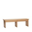 Dabīga toņa TV galdiņš ar ozolkoka imitāciju 99x30 cm Doppio – Hübsch