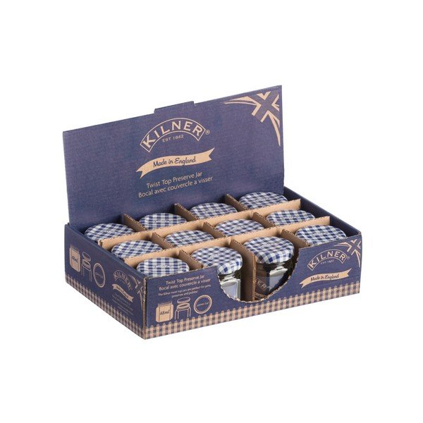 Vārīšanas burka ar zilu vāciņu Kilner Round, 43 ml-image-2
