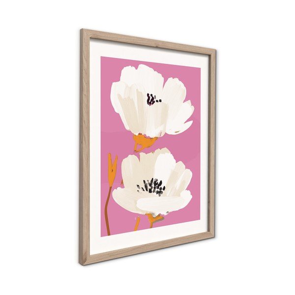 Drukāta glezna ar rāmi 30x40 cm Peony Bloom – Styler-image-4