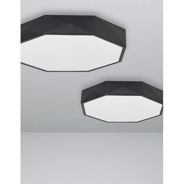 Matēti melna alumīnija LED griestu lampa Eben – Nova Luce-image-1