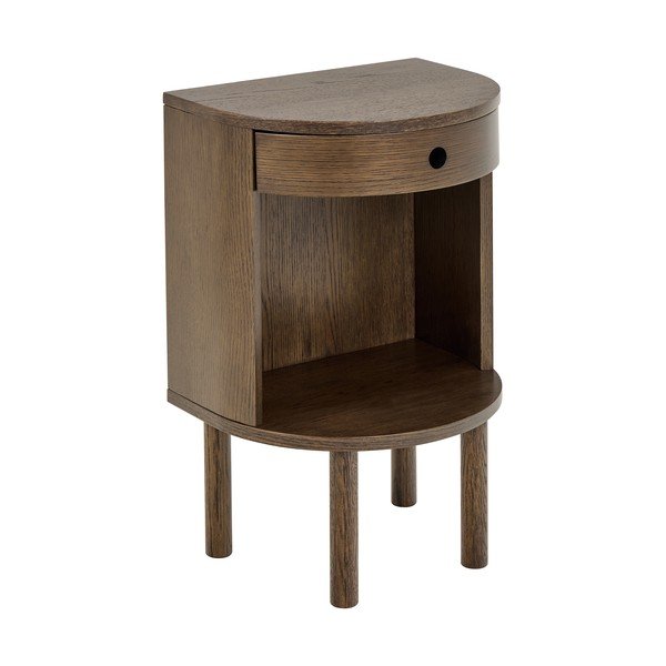 Tumša dabīga toņa naktsskapītis ar ozolkoka imitāciju Paron – Actona-image-2