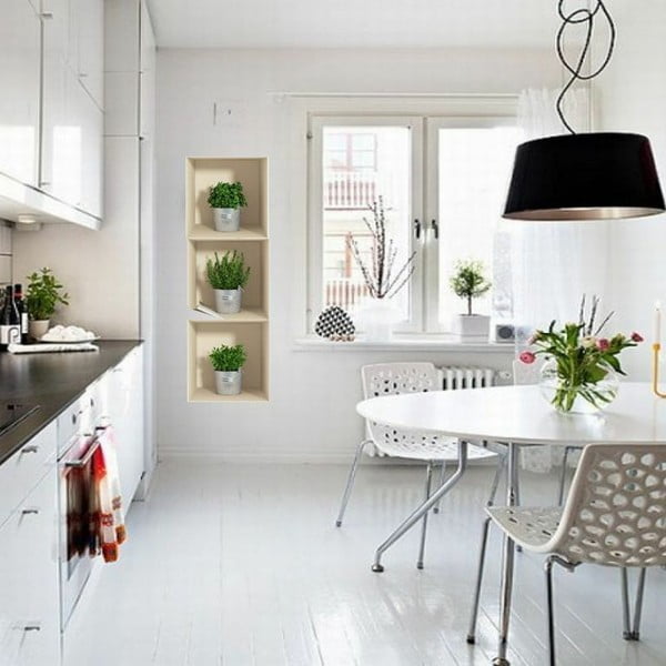 3 uzlīmju komplekts ar 3D efektu Ambiance Herbs in Pot-image-1