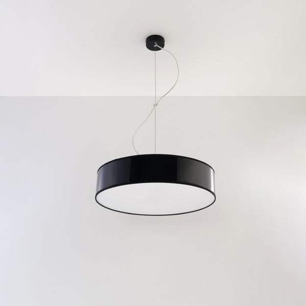 Melna piekaramā lampa ø 45 cm Atis – Nice Lamps
