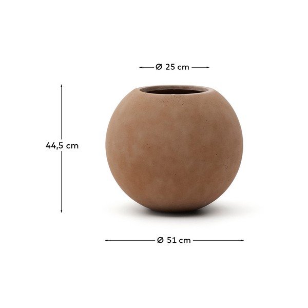 Betona puķu poda apvalks ø 51 cm Solna – Kave Home-image-3