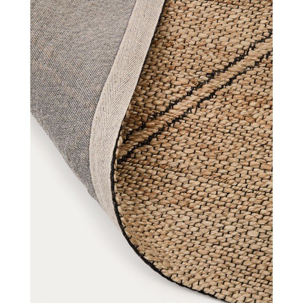 Dabīga toņa ar rokām darināts džutas paklājs 160x230 cm Vallalta – Kave Home-image-3