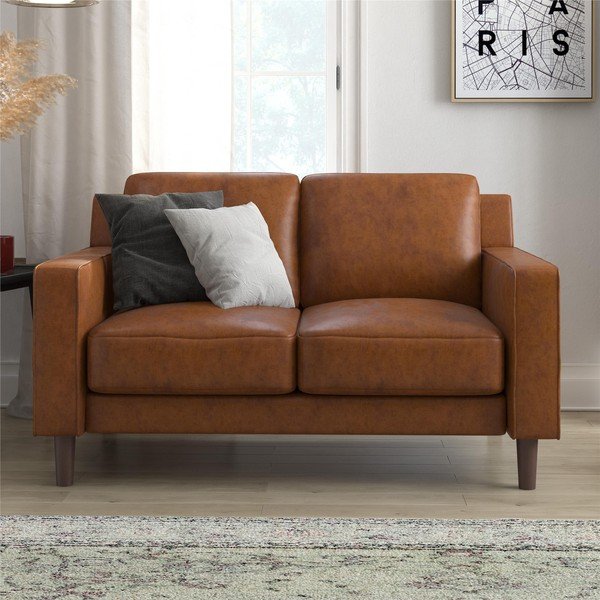 Konjakbrūns dīvāns 83 cm Brynn – Støraa-image-1