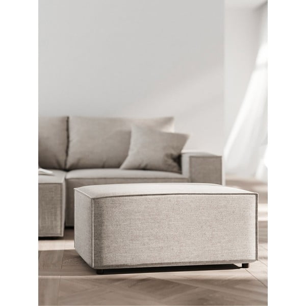 Pelēks/bēšs kāju soliņš Melow – Ghado-image-1