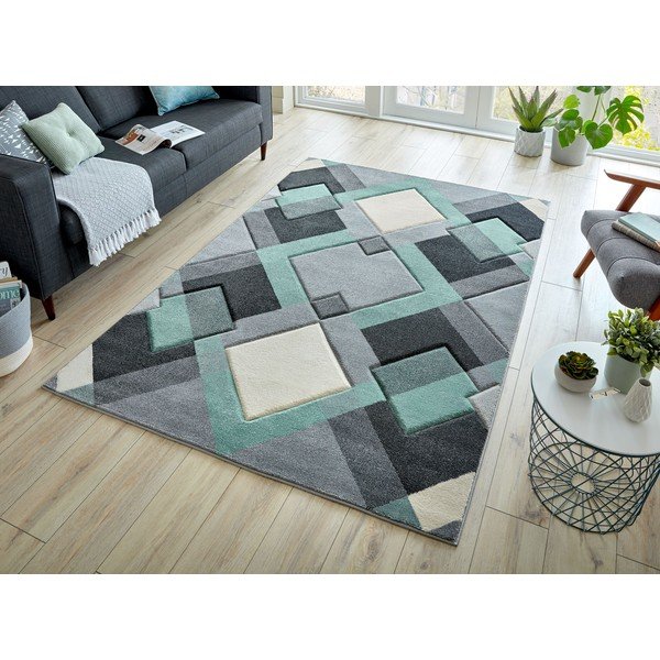 Zaļš/pelēks paklājs 160x230 cm Nimbus – Flair Rugs-image-4
