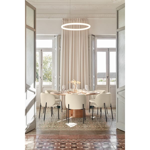 Balti polsterēti ēdamistabas krēsli (2 gab.) Mogi – Teulat-image-3