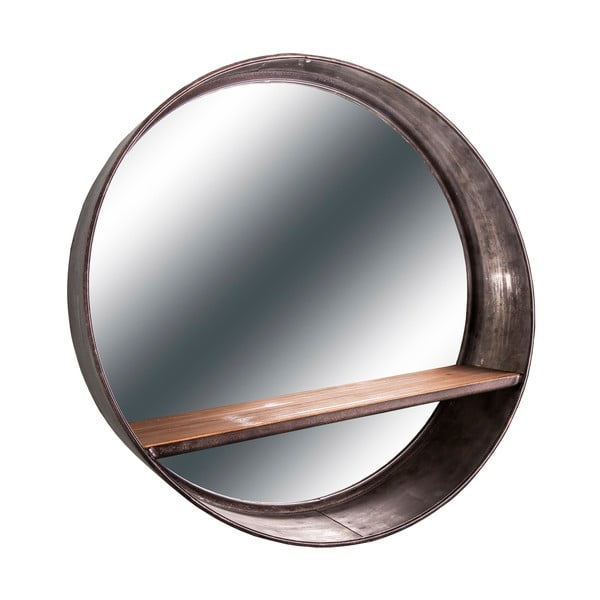 Sienas spogulis ar plauktu ø 46 cm – Antic Line
