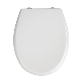 Balts tualetes poda sēdeklis ar vieglu aizvēršanu Wenko Gubbio, 44,5 x 37 cm