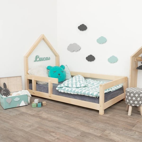Bērnu gulta ar kreiso sānu Benlemi Poppi, 90 x 200 cm