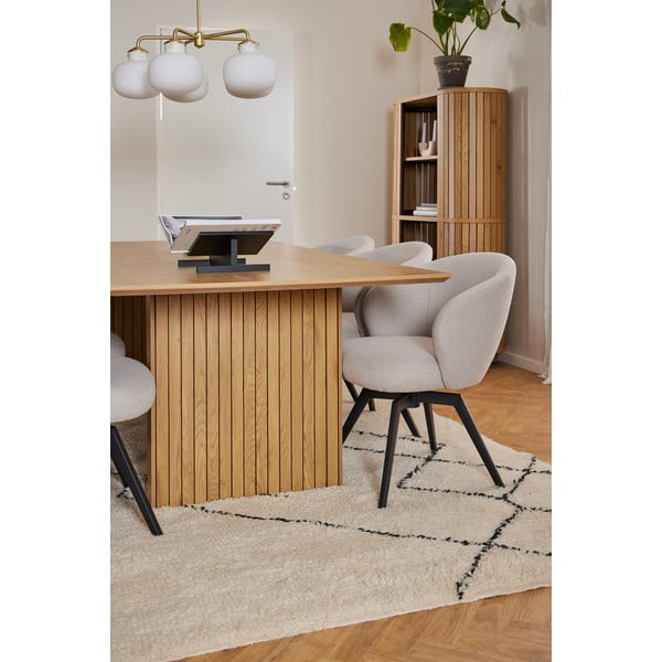 Ēdamgalds ar ozolkoka imitācijas galda virsmu 100x210 cm Colima – Actona-image-3