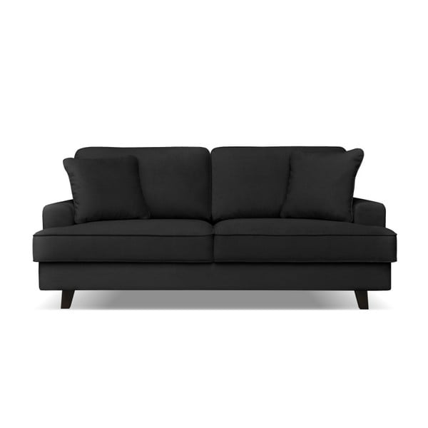 Melns dīvāns trīs personām Cosmopolitan design Berlin