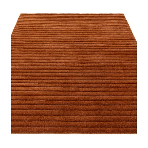 Terakotas oranžs ar rokām darināts vilnas paklājs 120x170 cm – Asiatic Carpets-image-1