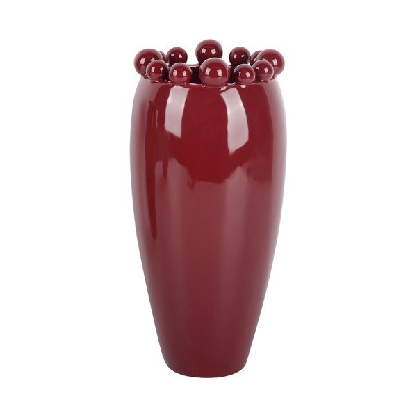 Bordo keramikas vāze (augstums 30 cm) Cadiz Dotty – PT LIVING