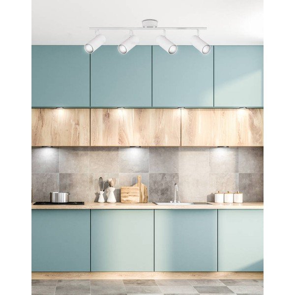 Balta metāla prožektora tipa lampa 9x76 cm Colly – Candellux Lighting-image-1