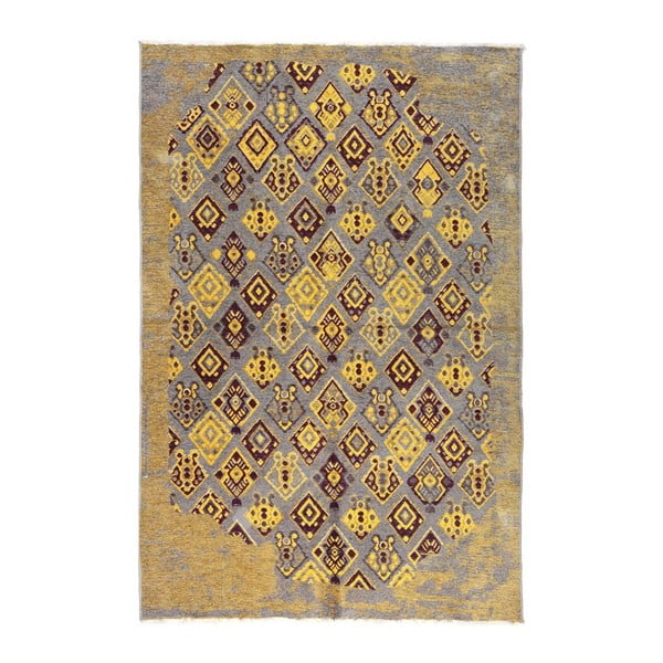 Apgājams dzeltens-vinila paklājs Vitaus Normani, 77 x 200 cm