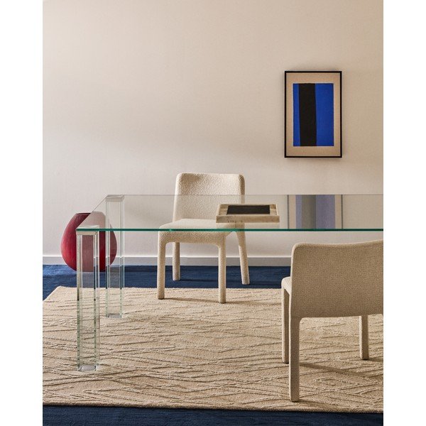 Stikla ēdamgalds 100x200 cm Adularia – Kave Home-image-1
