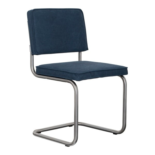 2 tumši zilu Zuiver Ridge krēslu komplekts ar matētu Vintage virsmu