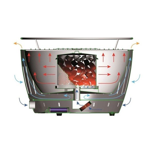 Kokogļu/pārnēsājams grils ø 35 cm Classic – LotusGrill-image-2