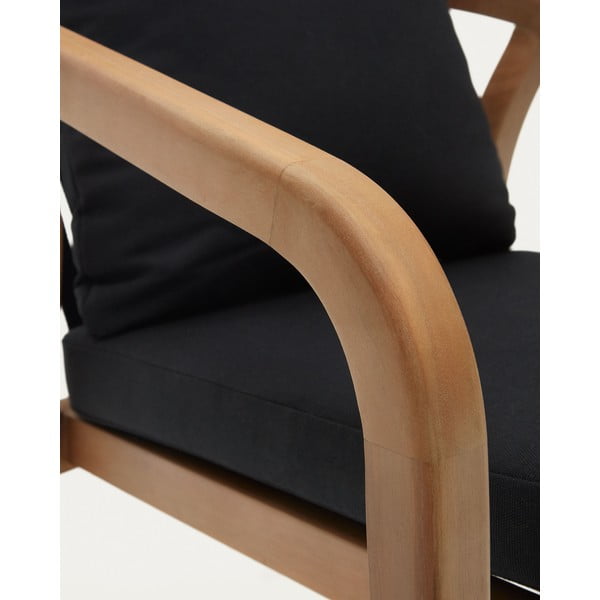 Melni/dabīga toņa pusdienu krēsli (4 gab.) Malaret – Kave Home-image-4